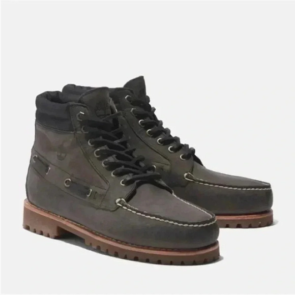 ❤️Host  Picks❤️Men's Timberland 7 Eye Chukka Green Leather LaceUp Ankle Boots-9M - Picture 1 of 11